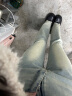 索菲堡 2023夏设计感小众直筒阔腿拖地裤子美式复古高腰微喇叭牛仔裤女 蓝色 M 实拍图