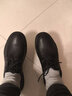 策樂（CELE）休閑皮鞋男士軟皮商務(wù)休閑鞋頭層牛皮正裝鞋系帶男鞋舒適爸爸鞋 黑色 41 曬單實(shí)拍圖