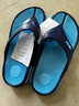回力（Warrior）人字拖鞋男士沙灘鞋輕便舒適塑膠男鞋顆粒按摩拖鞋男 藍色 40 曬單實(shí)拍圖