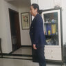 伊雅露莎條紋小西裝女職業(yè)套裝春秋免燙高端通勤西服商務(wù)正裝工作服895-1 藍(lán)條紋西裝+褲  XL 曬單實(shí)拍圖