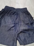 尚濤短褲女春夏季女裝新款高腰寬松闊腿褲韓版百搭休閑褲子 深藍色 XL建議110-120斤 曬單實(shí)拍圖