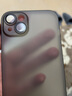 HotFire 適用蘋(píng)果14plus手機殼 iPhone 14 Plus保護套 防摔升級鏡頭全包男款女磨砂硅膠個(gè)性超薄-透黑 曬單實(shí)拍圖