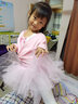 舞東方舞蹈服兒童女秋冬長袖芭蕾舞裙女孩幼兒中國舞跳舞衣服女童練功服 粉色套裝【棉質(zhì)長袖+加絨外套】 140 (高130-140cm 重43-53斤) 曬單實拍圖