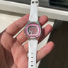 卡西歐(CASIO)學(xué)生表表 數(shù)顯兒童表 粉盤白色橡膠帶LW-200-7A 曬單實拍圖