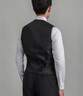 SKARO【澳洲質(zhì)感純羊毛】馬甲男商務(wù)修身西服背心黑色V領(lǐng)馬夾 黑色SKW021 L 曬單實(shí)拍圖