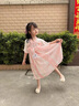 G.duck童裝漢服女童連衣裙夏季新款公主裙兒童夏裝中國風(fēng)古裝表演服女孩 貝爾粉色 120 尺碼5~6歲【110-120cm】cm 曬單實(shí)拍圖