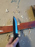 FALLKNIVEN QUALITY KNIVES瑞典Fallkniven進(jìn)口FK空軍飛行員求生救援戰(zhàn)術(shù)不銹鋼戶外生存直刀 S1XB 黑色碳化鎢涂層 曬單實(shí)拍圖