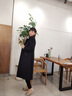 Sugargirl職業(yè)裝毛呢大衣女中長(cháng)款呢子外套售樓部物業(yè)珠寶酒店工作服工裝冬 藏青色毛呢大衣 XL 曬單實(shí)拍圖