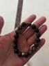 GJXBP黑曜石手串道家飾品五路財(cái)神手鏈黑曜石護(hù)身九字銀珠手串男款 黑曜石12MM 曬單實(shí)拍圖