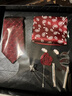 T&Twenties真絲領(lǐng)帶男正裝桑蠶絲絲巾情人節(jié)送男友老公愛(ài)人的禮物配飾禮盒 S76醇波爾多紅 曬單實(shí)拍圖
