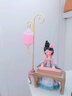 少府宮廷少女古風(fēng)擺件生日禮物中國風(fēng)漢服人偶禮品文創(chuàng  )北京旅游紀念品 紫粉-燈下彈琴 曬單實(shí)拍圖