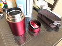 慕馨（moosen）燜燒杯壺316不銹鋼真空燜燒罐飯桶悶燒鍋杯悶燒壺大容量保溫飯盒 宮廷紅 (餐具+手提包) 1000ml 曬單實拍圖