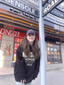 韓璐嬌（hanlujiao）衛衣女2024秋裝新款寬松學(xué)生連帽氣質(zhì)百搭奶fufu衛衣鯊魚(yú)褲兩件套 8094黑色衛衣+鯊魚(yú)褲 M 曬單實(shí)拍圖