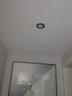 雷士（NVC）LED筒燈家用客廳吊頂燈嵌入式孔燈天花走廊過道燈 4W 黑色-三擋調(diào)色：開孔75-85MM 曬單實(shí)拍圖