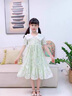 G.duck女童連衣裙2024新款夏季兒童韓系裙女孩洋氣裙子大童雪紡公主風(fēng)裙 圖片色 150 曬單實(shí)拍圖