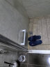 意可可卫生间置物架简约毛巾架免打孔浴室厕所浴巾架毛巾杆收纳架子 短款灰色（长26.5cm） 实拍图
