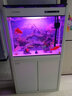 閩江（minjiang）魚(yú)缸水族箱免換水生態(tài)造景客廳風(fēng)金龍魚(yú)缸玻璃烏龜缸錦鯉缸 白色（禮包+造景+升級過(guò)濾） 長(cháng)80*寬30*高139（魚(yú)缸+柜子） 曬單實(shí)拍圖