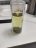 JAHE家用雙層玻璃杯隔熱水晶杯耐熱泡茶杯綠茶杯客廳水壺杯架套裝 高款350ML6只裝 曬單實拍圖