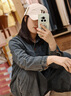 衣典零一（LEDIALYI）牛仔兩件套裝女2025春秋季新款中年休閑高級(jí)感洋氣質(zhì)寬松闊腿褲子 淺藍(lán)色 M （建議100-115斤） 曬單實(shí)拍圖