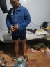望了型棉質(zhì)牛仔工作服男上衣單件春秋長袖外套電焊工加厚耐磨防燙勞保服 藍色8008# 3XL【建議155-170斤】 曬單實拍圖