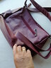 洛仕黛琪軟皮多層包包女2025新款潮百搭斜挎包時(shí)尚中年女包氣質(zhì)單肩媽媽包 酒紅 曬單實(shí)拍圖