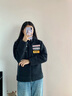 迪桑特 SKI STYLE 女士 仿羊羔絨 針織運動(dòng)上衣 外套夾克 BK-黑色 S (160/80A) 曬單實(shí)拍圖