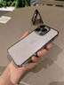 蒙凱仕 星空閃粉適用蘋果14promax手機(jī)殼iphone14promax新款電鍍邊框透明高級(jí)感帶鏡頭膜全包防摔硬殼 蘋果14【鈦灰色】星河閃粉*帶鏡頭膜 曬單實(shí)拍圖