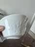 瑪戈隆特【結婚禮物】 玉蘭本色餐具套裝純白浮雕餐具骨瓷碗盤(pán)子湯碗餐具 4人份【16頭】 曬單實(shí)拍圖