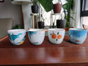 瓷牌茗茶具（cipaiming teaset）手繪茶杯羊脂玉功夫茶具品茗杯小號(hào)主人杯喝茶杯子單個(gè)個(gè)茶盞 羊脂玉手繪《柿子》品茗杯-單個(gè) 曬單實(shí)拍圖
