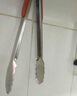 炫依酷紅色包膠牛排夾 燒烤夾不銹鋼食品夾面包夾自助餐夾鐵板夾 大號14寸單個(gè)裝 曬單實(shí)拍圖