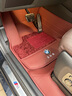 百德真皮汽車(chē)腳墊適用于26款寶馬5系 X5L X7 6系GT 740Li X3全包腳墊 法拉皮火山紅 2024-26款寶馬525 530Li 曬單實(shí)拍圖