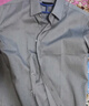 羅蒙（ROMON）可機(jī)洗純棉D(zhuǎn)P成衣免燙襯衫男士短袖夏季商務(wù)休閑職業(yè)裝抗皺白襯衣 短柚-灰色(DP純棉) 43 碼(180/104A) 曬單實(shí)拍圖