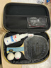 李寧（LI-NING） 乒乓球袋小型包3粒裝硬質(zhì)PU拉鏈運動(dòng)鞋袋收納抽繩袋 乒乓球拍包黑色 曬單實(shí)拍圖