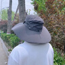 歌希尼爾防曬帽男遮陽(yáng)帽男士帽子大檐夏季漁夫帽戶外騎行登山釣魚太陽(yáng)帽女 深灰色 58cm帽圍適合55-60頭圍 曬單實(shí)拍圖