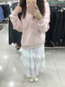 DXOT粉色bm衛(wèi)衣外套女春秋款秋冬開衫早秋秋冬穿搭韓系秋裝薄款上衣薄 粉色.. M 曬單實(shí)拍圖