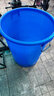 海斯迪克 HK-370  圓形收納桶大容量水桶 酒店廚房垃圾桶 工業(yè)環(huán)衛物業(yè)垃圾桶 160L桶 藍色帶蓋 曬單實(shí)拍圖
