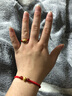 紅色年輪黃金轉(zhuǎn)運(yùn)珠戒指男女款本命年紅繩轉(zhuǎn)運(yùn)珠戒指足金路路通送禮尾戒指 金珠金重約: 0.46g 曬單實(shí)拍圖