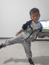 G.DUCK KIDS男童運動(dòng)套裝春秋裝2024新款兒童衣服帥氣休閑連帽外套長(cháng)褲兩件套 灰色 140碼建議130-140cm9-10歲 曬單實(shí)拍圖
