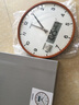 SEIKO13英寸33cm掛鐘精工時(shí)鐘日歷創(chuàng)意時(shí)尚實(shí)木客廳掛表弧面玻璃鐘表 QXL008B棕色 曬單實(shí)拍圖