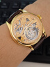 伊索（AESOP）十大名表品牌手表男士十二生肖鏤空陀飛輪機械表防水腕表男友禮物 7002G皮帶金殼金面【飛龍在天】 曬單實(shí)拍圖