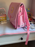 第九城堡橫款小學(xué)生書(shū)包減負透氣1-3-6年級兒童雙肩包輕便英倫風(fēng) 芭比粉 曬單實(shí)拍圖