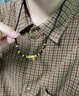 中國(guó)黃金（CHINA GOLD）黃金竹節(jié)項(xiàng)鏈女款足金轉(zhuǎn)運(yùn)金珠吊墜鎖骨鏈節(jié)日生日禮物送女友愛人 竹節(jié)項(xiàng)鏈【黑繩】 曬單實(shí)拍圖