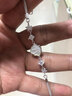 Djin一輩子手鏈女士S925銀小眾設計感貝殼女生情人節生日禮物送女友 一輩（貝）子手鏈【白金款】 曬單實(shí)拍圖