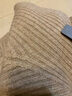 絨典高領(lǐng)羊絨衫女秋冬新款抽條100純羊絨針織打底衫寬松毛衣 駝色 L (105) 曬單實(shí)拍圖
