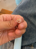 締晶999銀耳釘短款星月彎鉤耳環(huán)女高級(jí)感耳飾養(yǎng)耳洞生日禮物送女朋友 曬單實(shí)拍圖
