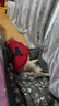 楚克奇（CHUKCHI）大狗衣服邊牧金毛中大型犬冬裝狗棉衣馬犬馬甲背心連帽兩腿喜慶 深藍(lán)色 28號(hào)頸圍50CM*胸圍68CM*背長(zhǎng)55CM 曬單實(shí)拍圖