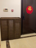 家逸實(shí)木鞋柜收納柜一體靠墻可移動(dòng)儲物柜家用樓梯門(mén)外柜帶鎖玄關(guān)柜 曬單實(shí)拍圖