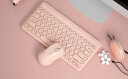 航世（BOW）MK610 无线键盘鼠标套装 复古巧克力按键 笔记本电脑办公通用键鼠套装 粉色 实拍图