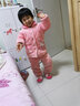 Hello Kitty凱蒂貓兒童睡衣法蘭絨加絨加厚保暖女孩冬季珊瑚絨女童寶寶家居服 大格紋粉色513113 110CM適合105-115 曬單實拍圖