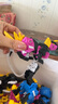 宏星玩具 HONGXING TOYS H 迷你特工隊玩具 變形恐龍機器人模型 慣性車滑板車玩具兒童61 6211藍色特工滑板（10只裝） 曬單實拍圖